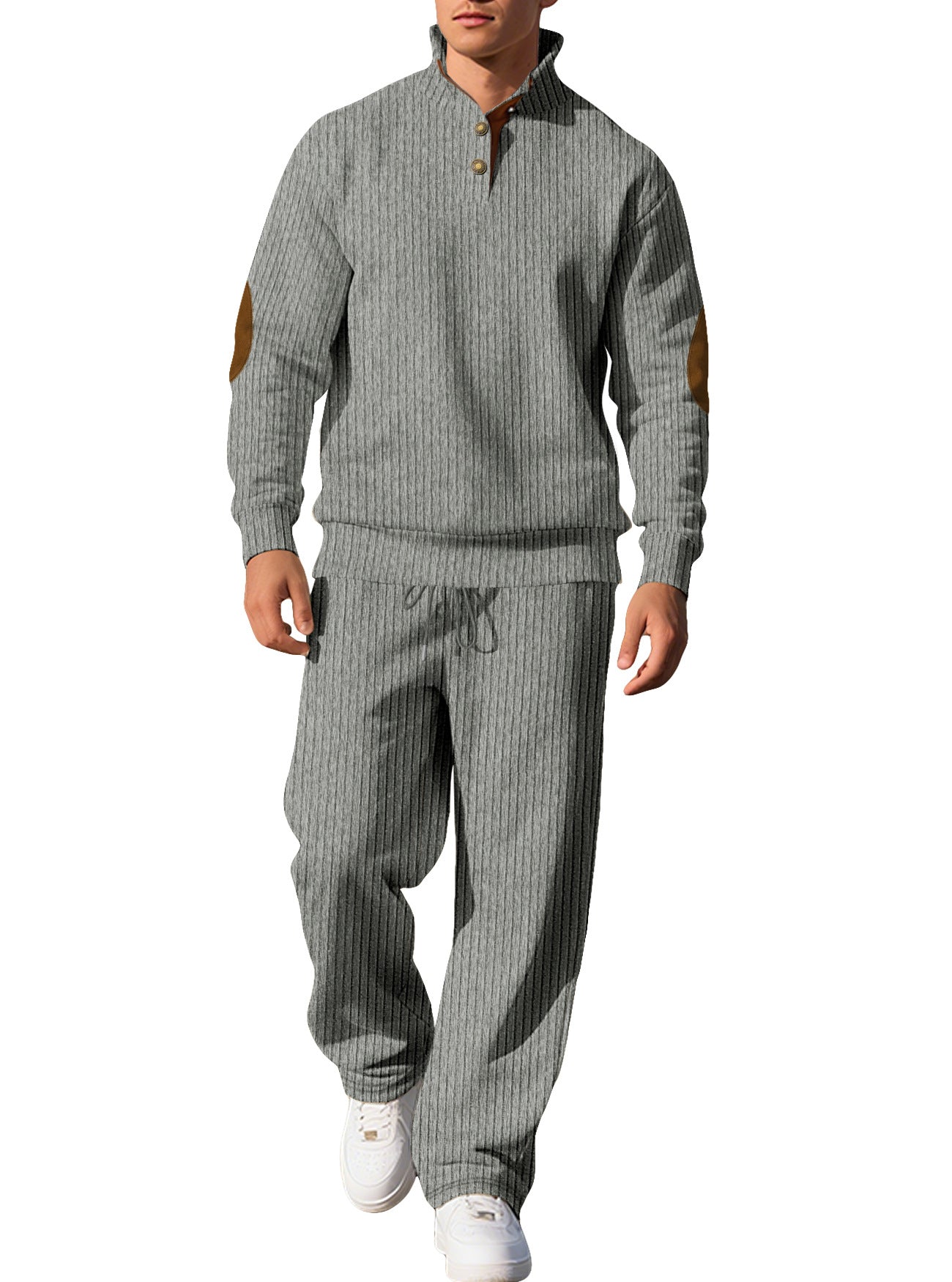 Elegante Herrenhose aus dem eprolo 2-teiligen Herbst Anzug mit Steppdetails, perfekt für formelle Anlässe.