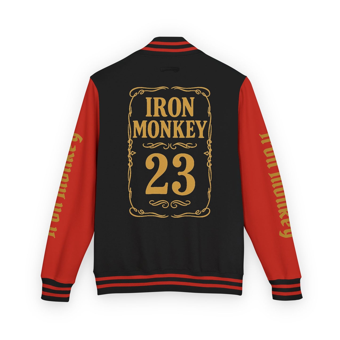 Unisex Heavyweight Letterman Jacket - Retro Urban Sportswear for Trendsetters, Casual Outfits, Cool Gift Idea, Party Wear, Street Style - Sportswear Iron Monkey 23