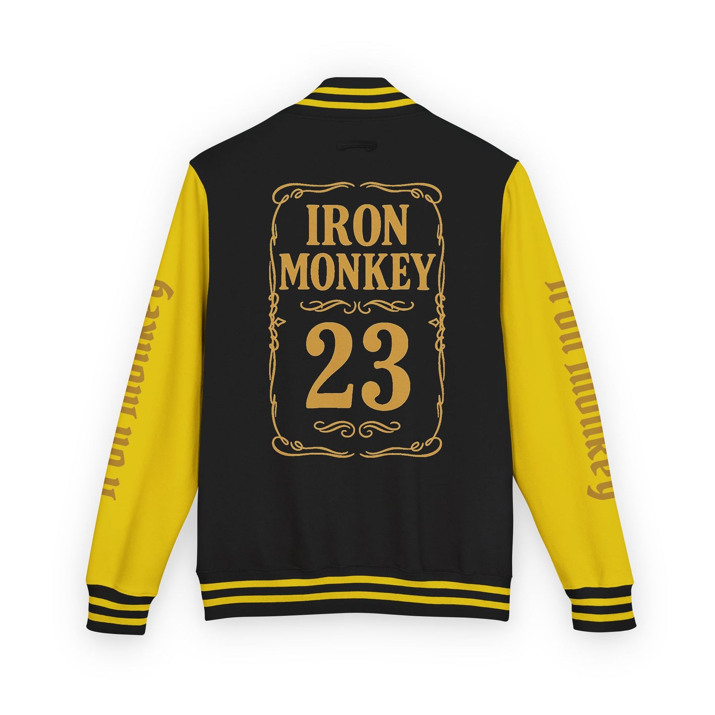Unisex Heavyweight Letterman Jacket - Retro Urban Sportswear for Trendsetters, Casual Outfits, Cool Gift Idea, Party Wear, Street Style - Sportswear Iron Monkey 23