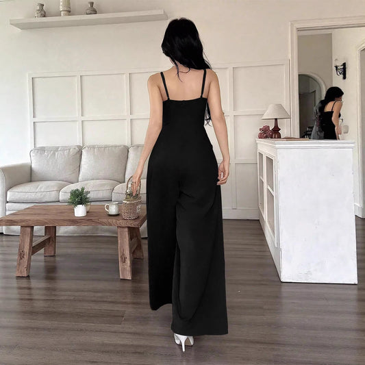 IM23 Loose Jumpsuit | Ärmellos, Relaxed Fit – Black & Brown, S–XL