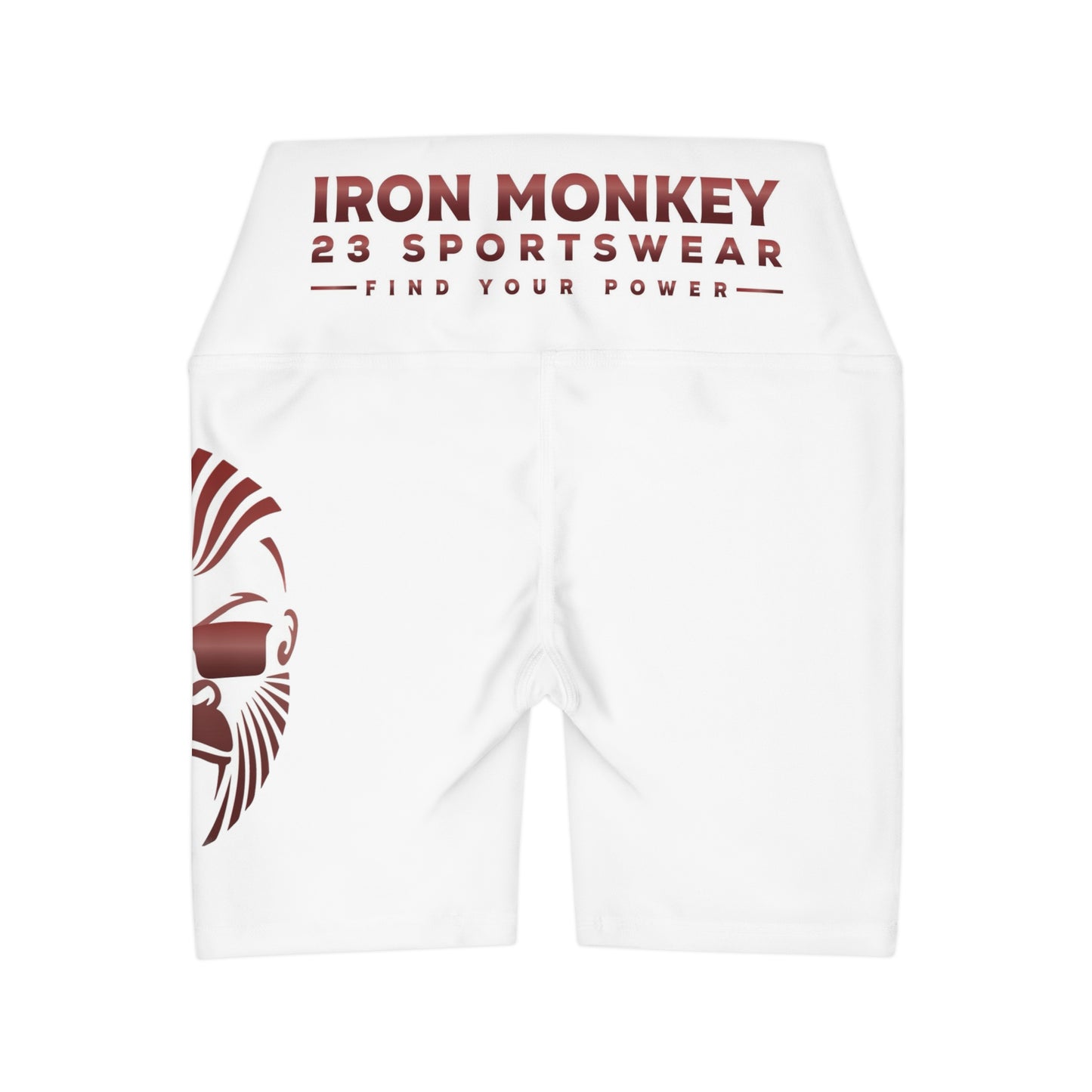 High Waisted Yoga Shorts (AOP) - Sportswear Iron Monkey 23