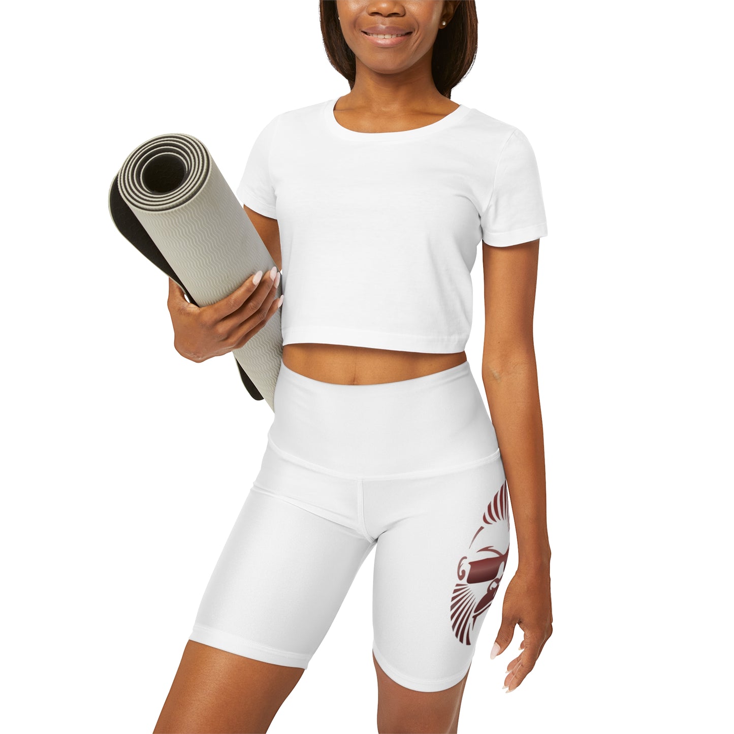High Waisted Yoga Shorts (AOP) - Sportswear Iron Monkey 23