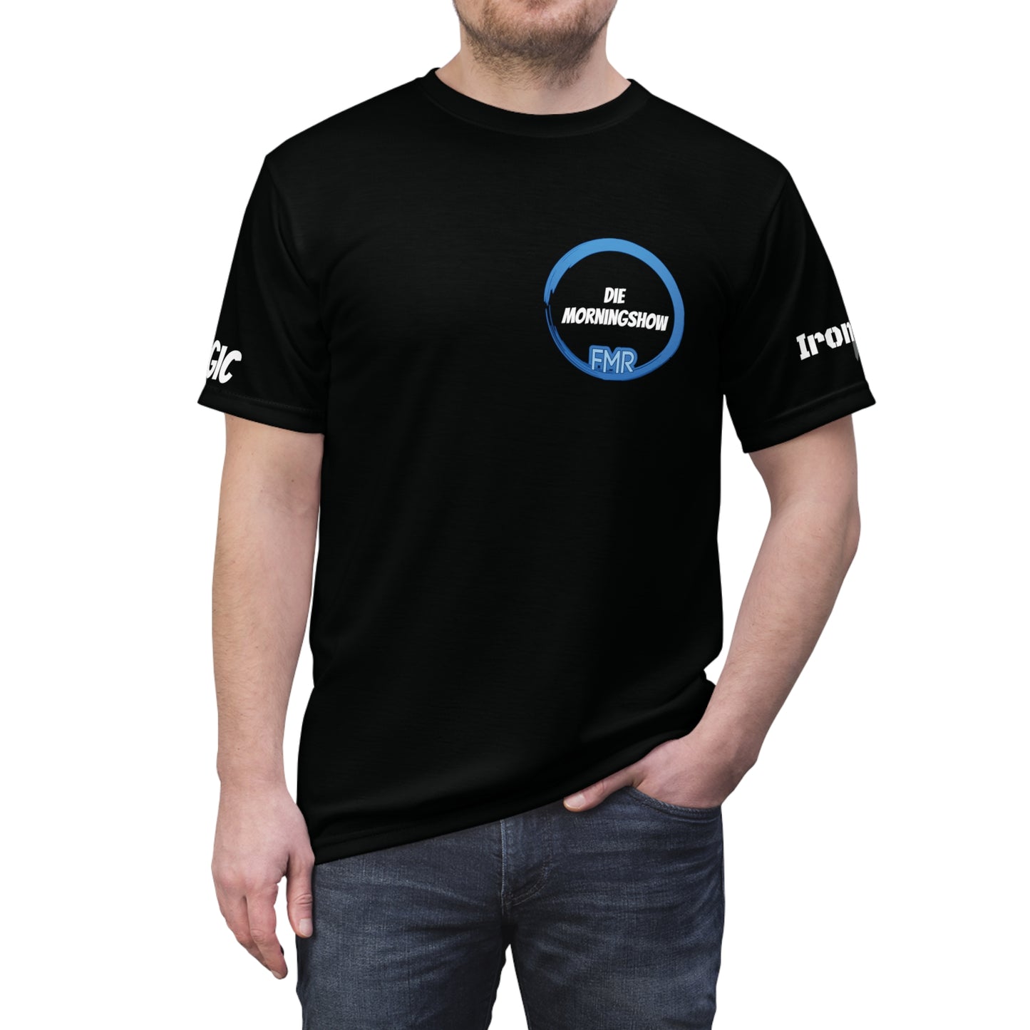 DJ Magic Team Funmusik Radio - Unisex Cut & Sew Tee - Sportswear Iron Monkey 23
