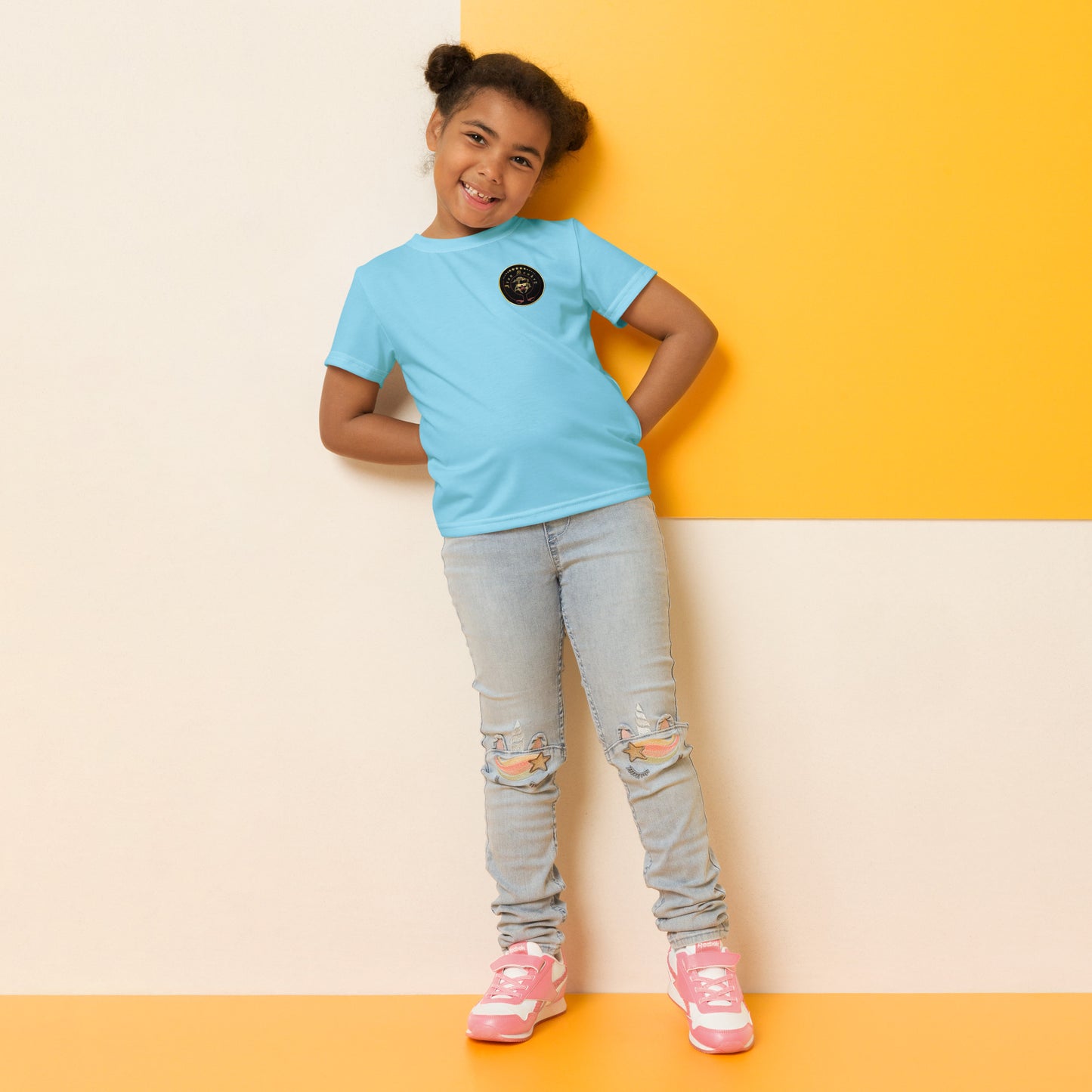 T-Shirt mit Rundhalsausschnitt für Kinder - Sportswear Iron Monkey 23