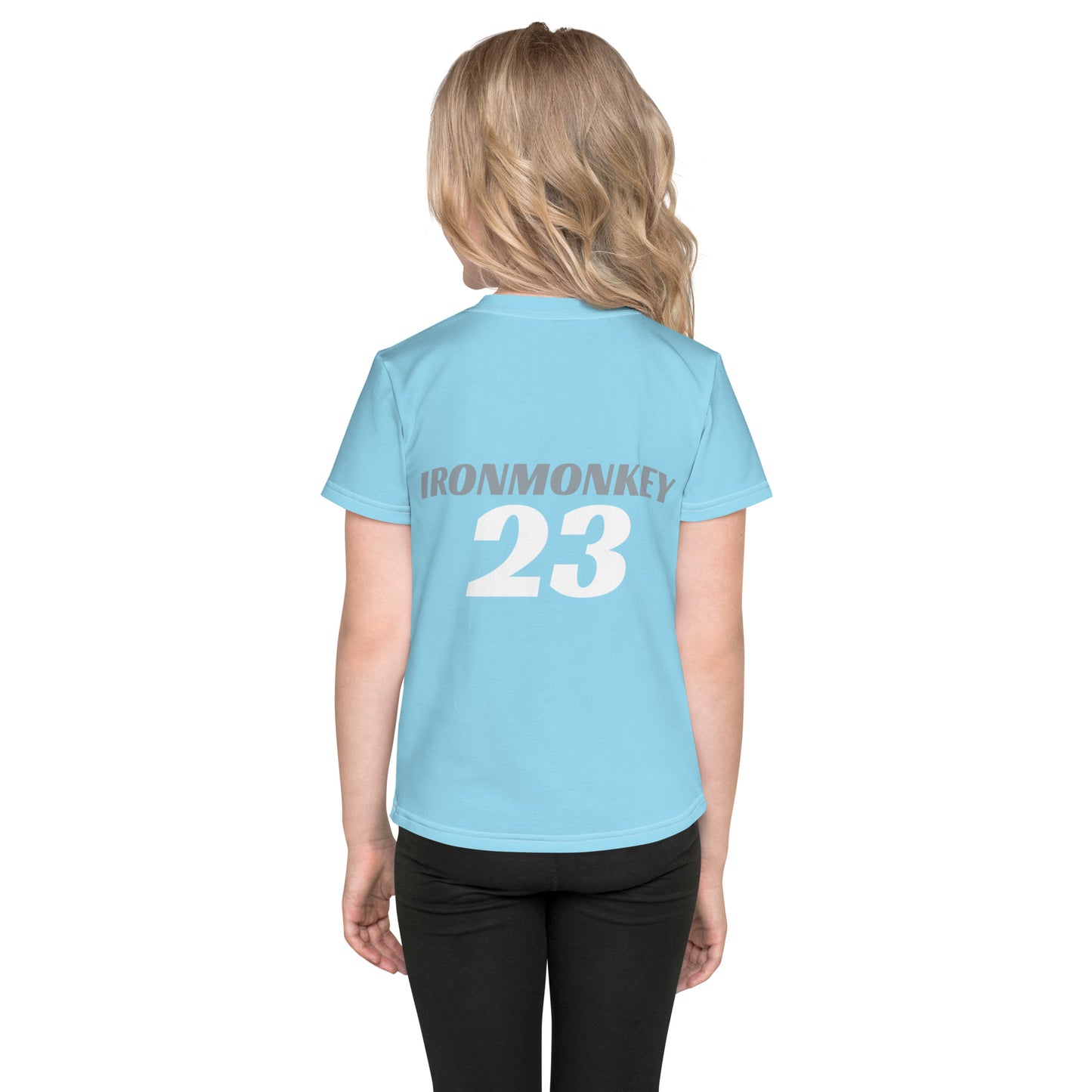 T-Shirt mit Rundhalsausschnitt für Kinder - Sportswear Iron Monkey 23