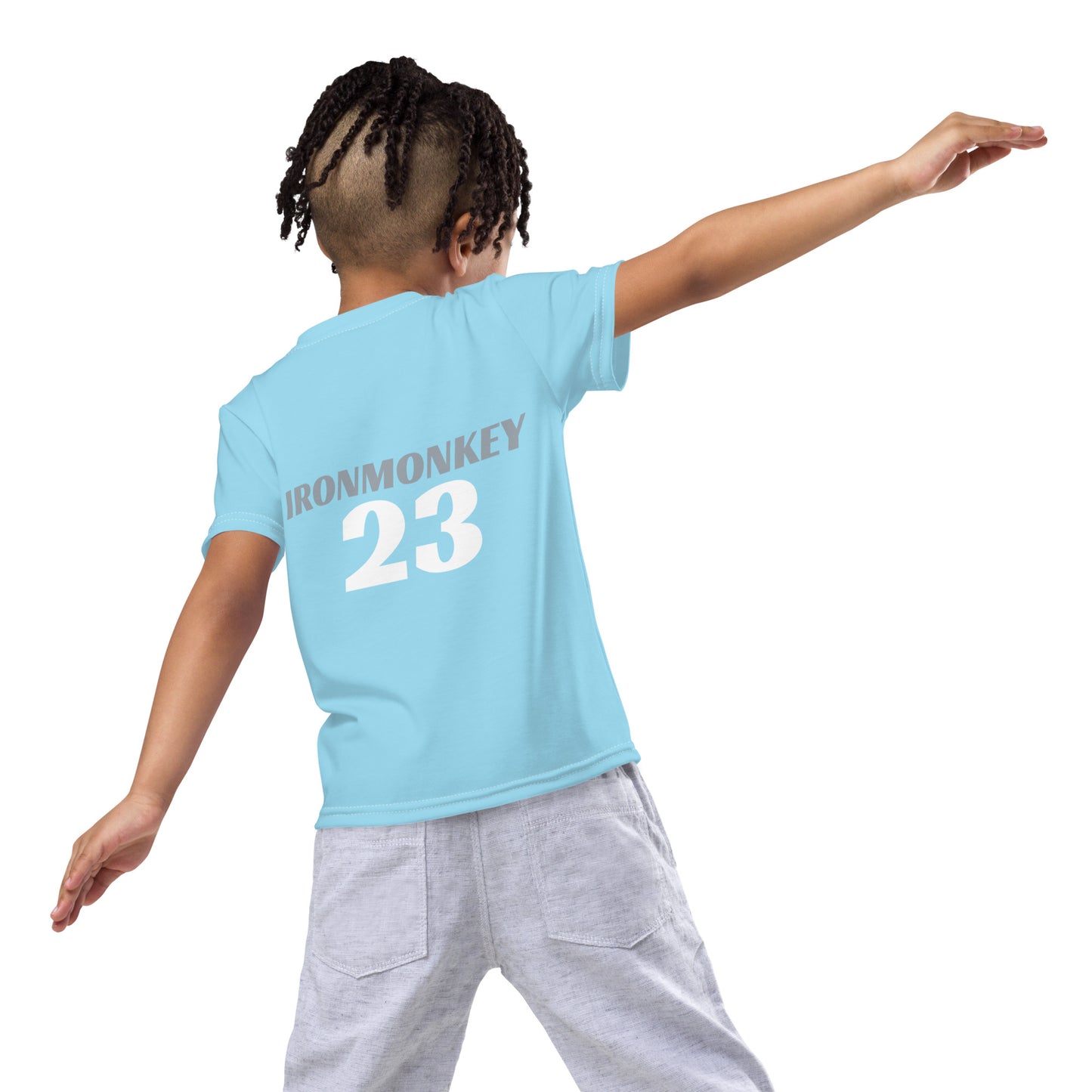 T-Shirt mit Rundhalsausschnitt für Kinder - Sportswear Iron Monkey 23