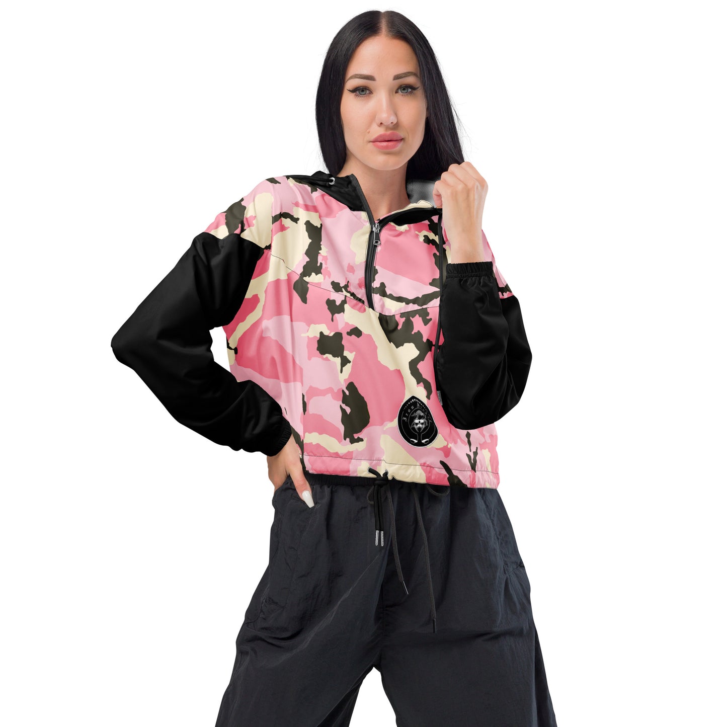 Bauchfreier Damen-Windbreaker für Damen - Sportswear Iron Monkey 23