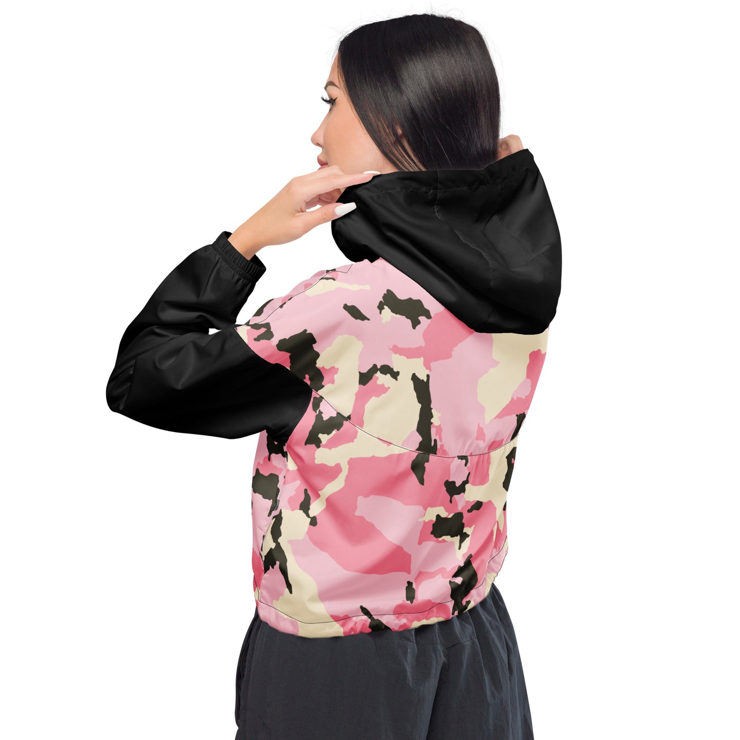 Bauchfreier Damen-Windbreaker für Damen - Sportswear Iron Monkey 23