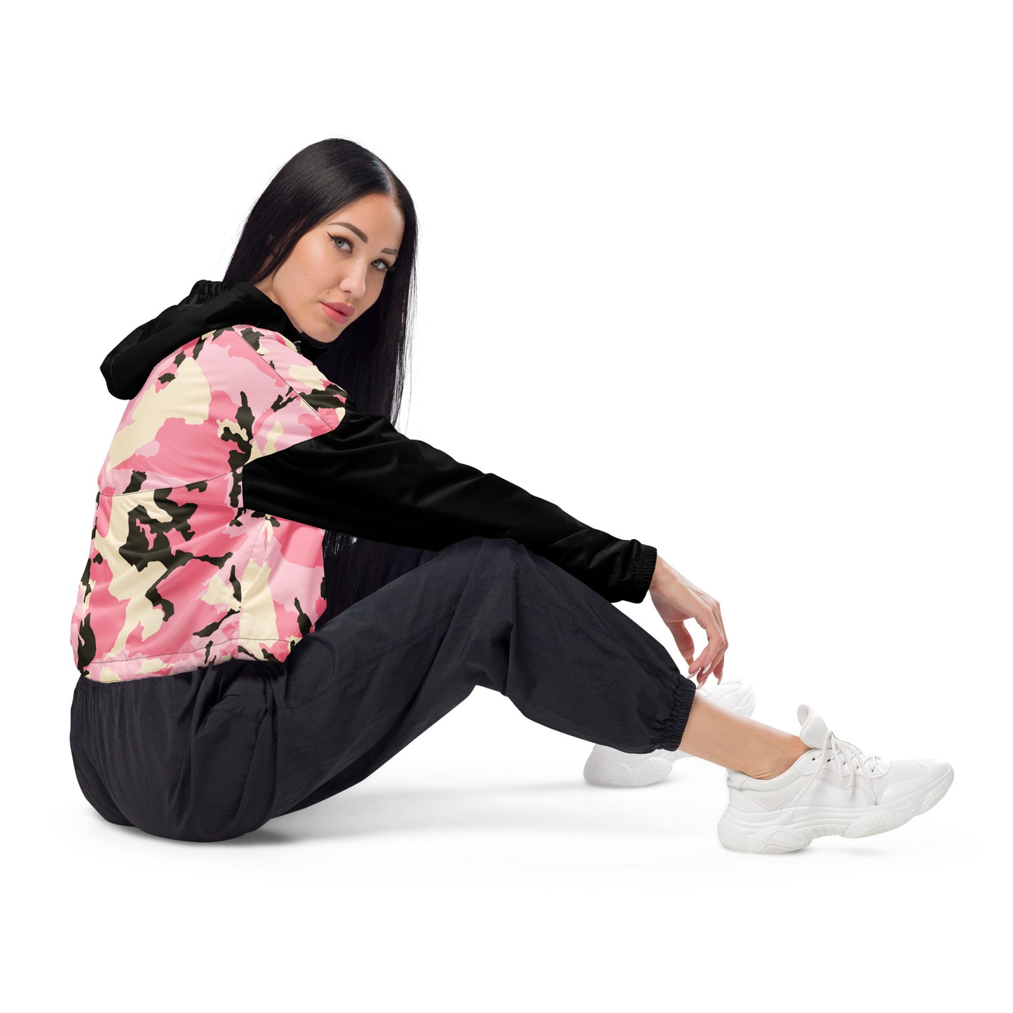 Bauchfreier Damen-Windbreaker für Damen - Sportswear Iron Monkey 23