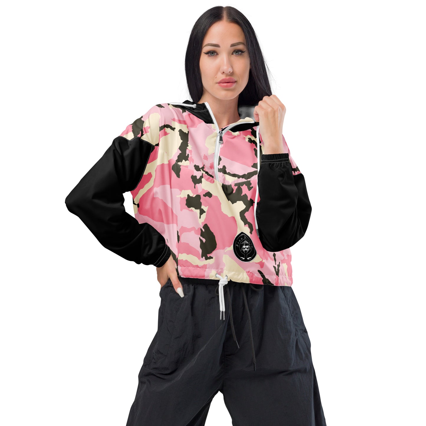 Bauchfreier Damen-Windbreaker für Damen - Sportswear Iron Monkey 23