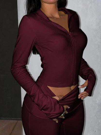 Premium Yoga-Set Damen 2-teilig – Sport-Jacke & Tight Pants Trainingsset - Sportswear Iron Monkey 23