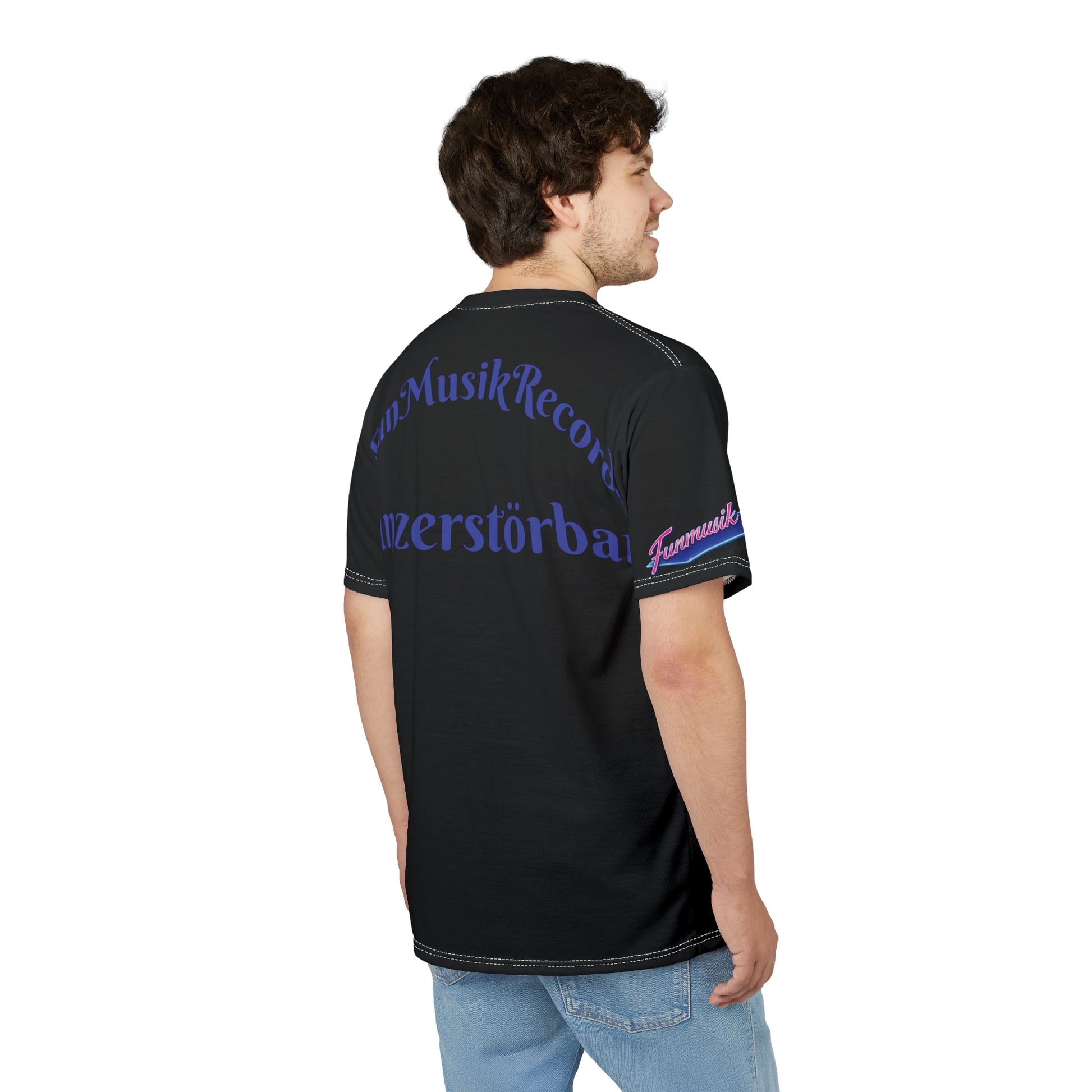Ron Skade Team Funmusik Radio - Unisex Cut & Sew T-Shirt Polyester - Sportswear Iron Monkey 23