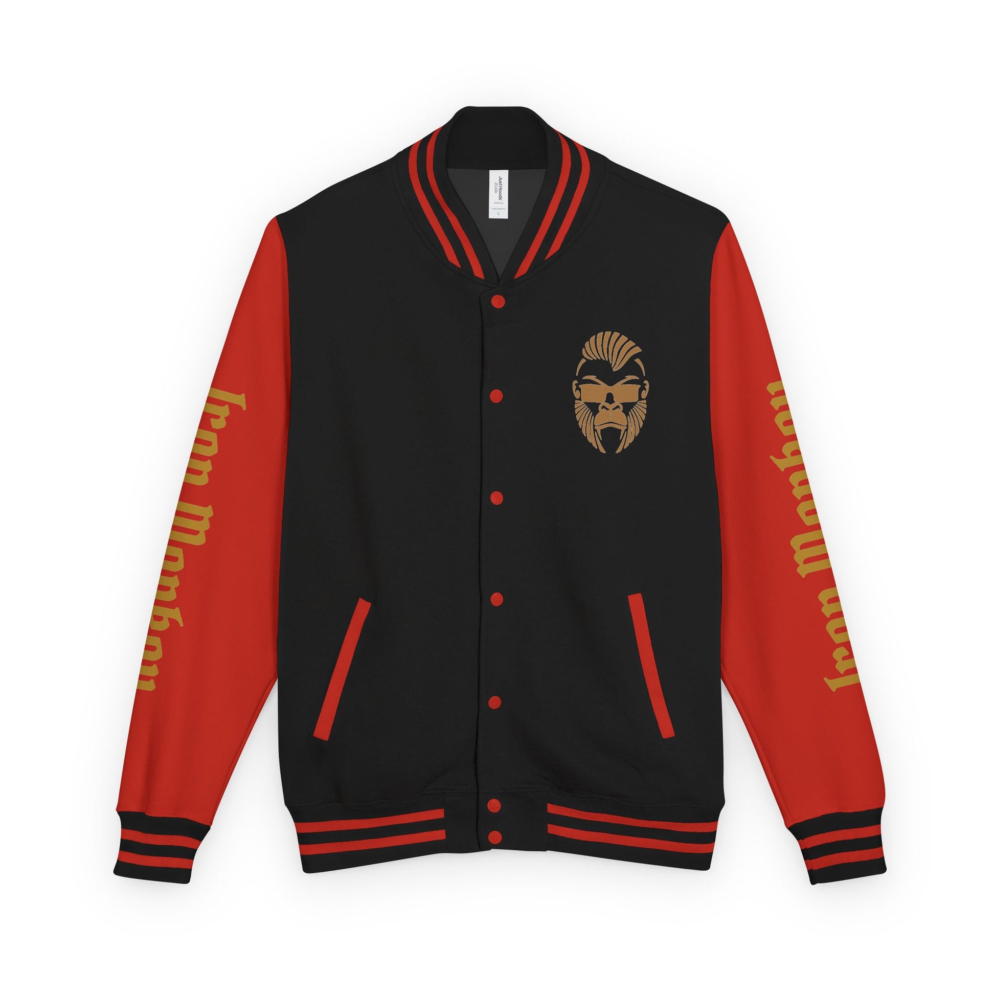 Unisex Heavyweight Letterman Jacket - Retro Urban Sportswear for Trendsetters, Casual Outfits, Cool Gift Idea, Party Wear, Street Style - Sportswear Iron Monkey 23