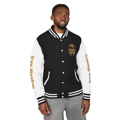 Unisex Heavyweight Letterman Jacket - Retro Urban Sportswear for Trendsetters, Casual Outfits, Cool Gift Idea, Party Wear, Street Style - Sportswear Iron Monkey 23