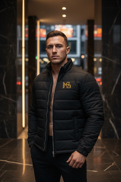 IM23 Quilted Full-Zip Jacket | Gesteppte Herren-Jacke, wasserabweisend, Deep Black
