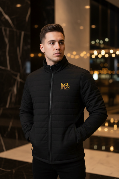 IM23 Quilted Full-Zip Jacket | Gesteppte Herren-Jacke, wasserabweisend, Deep Black