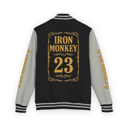 Unisex Heavyweight Letterman Jacket - Retro Urban Sportswear for Trendsetters, Casual Outfits, Cool Gift Idea, Party Wear, Street Style - Sportswear Iron Monkey 23