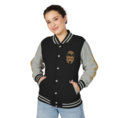 Unisex Heavyweight Letterman Jacket - Retro Urban Sportswear for Trendsetters, Casual Outfits, Cool Gift Idea, Party Wear, Street Style - Sportswear Iron Monkey 23