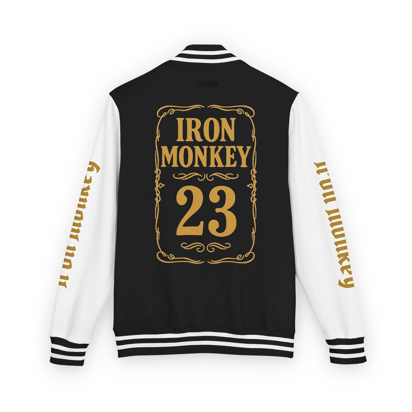 Unisex Heavyweight Letterman Jacket - Retro Urban Sportswear for Trendsetters, Casual Outfits, Cool Gift Idea, Party Wear, Street Style - Sportswear Iron Monkey 23