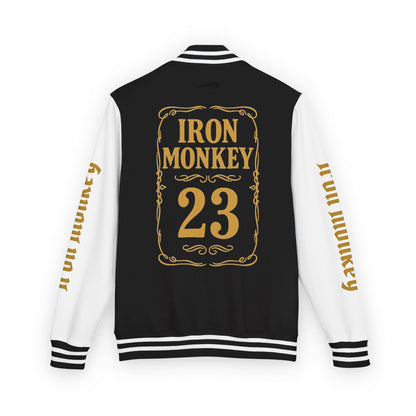 Unisex Heavyweight Letterman Jacket - Retro Urban Sportswear for Trendsetters, Casual Outfits, Cool Gift Idea, Party Wear, Street Style - Sportswear Iron Monkey 23