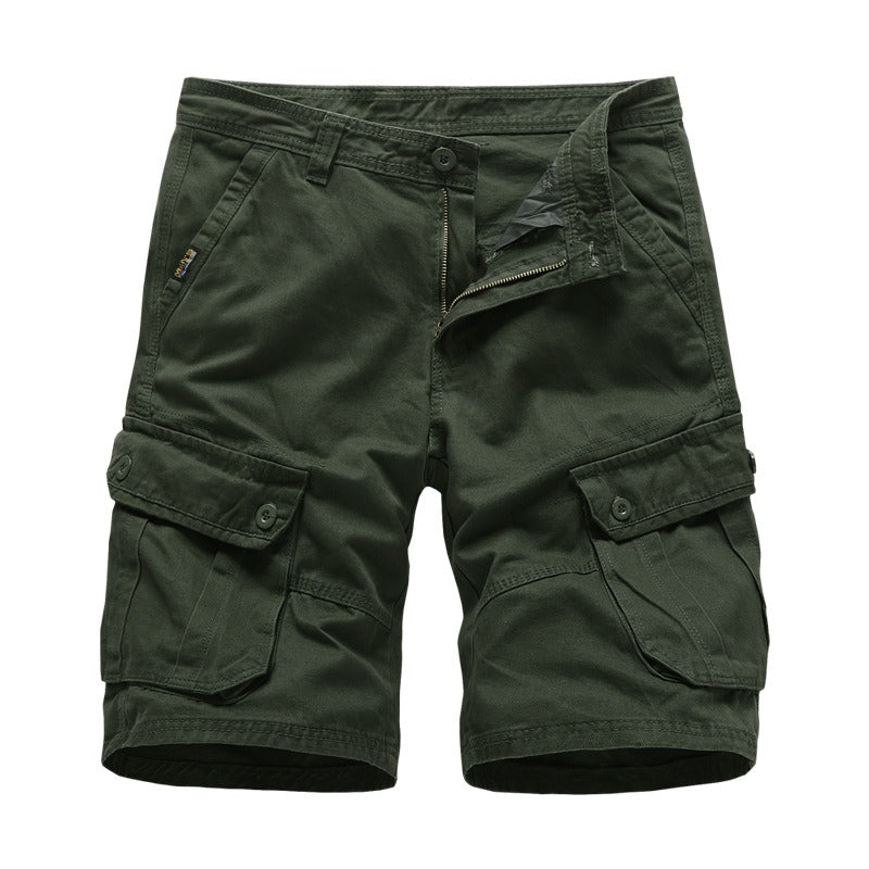 Herren Sommer Cargo Capri Hose von eprolo, lockere Baumwoll-Shorts in Large Fit, casual und bequem für den Sommer.