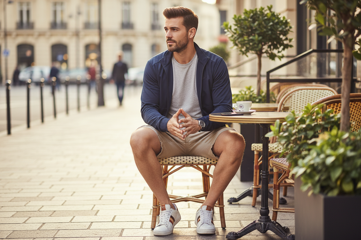 Herren Sommer Cargo Capri | Loose Cotton Shorts Large Fit Casual - Sportswear Iron Monkey 23