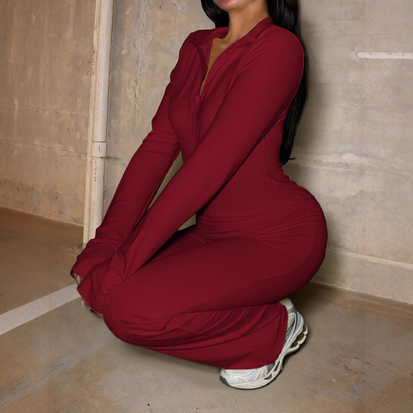 Premium Yoga-Set Damen 2-teilig – Sport-Jacke & Tight Pants Trainingsset - Sportswear Iron Monkey 23