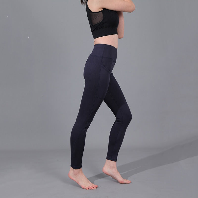 Premium High-Waist Yoga-Hose Damen – Fitness Leggings mit Taschen & Shaping-Effekt