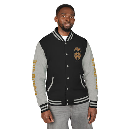 Unisex Heavyweight Letterman Jacket - Retro Urban Sportswear for Trendsetters, Casual Outfits, Cool Gift Idea, Party Wear, Street Style - Sportswear Iron Monkey 23