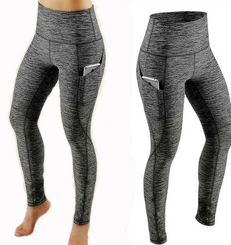 Premium High-Waist Yoga-Hose Damen – Fitness Leggings mit Taschen & Shaping-Effekt