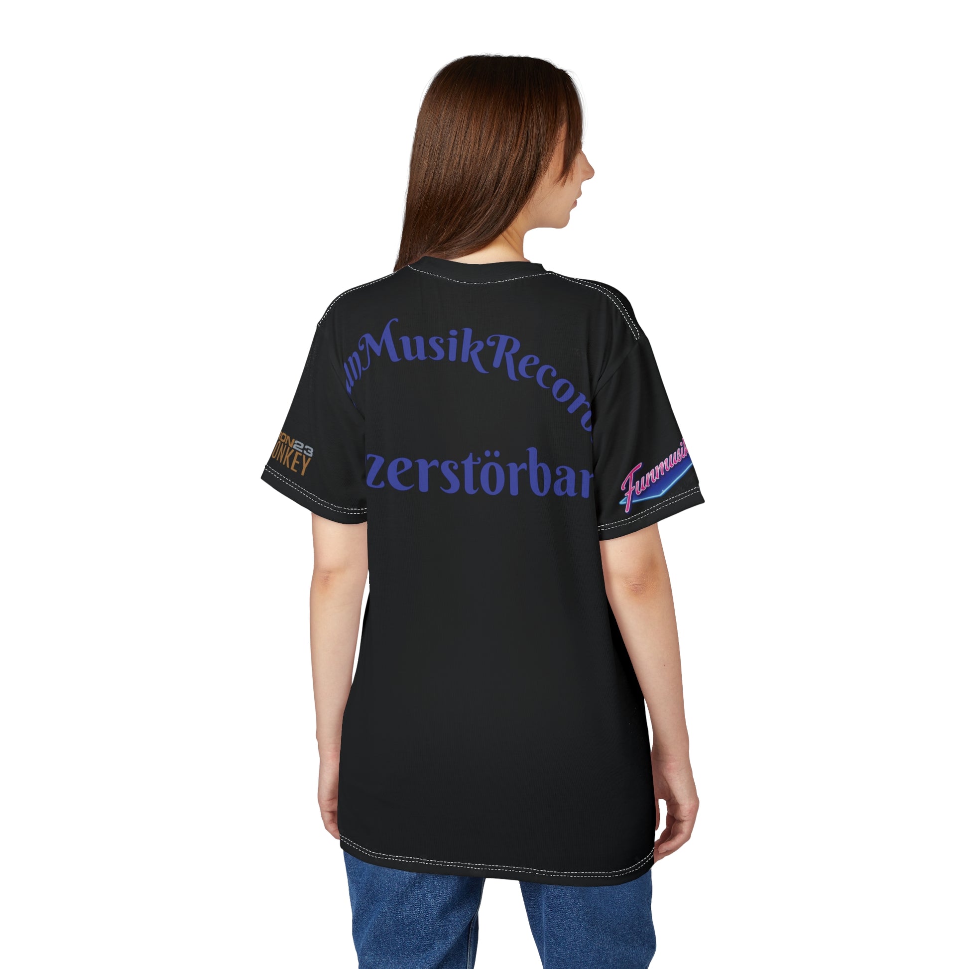 Ron Skade Team Funmusik Radio - Unisex Cut & Sew T-Shirt Polyester - Sportswear Iron Monkey 23