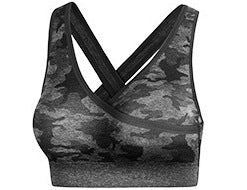 Damen 3-teiliges Camouflage Sport-Set | BH, Leggings & Langarm-Top - Sportswear Iron Monkey 23