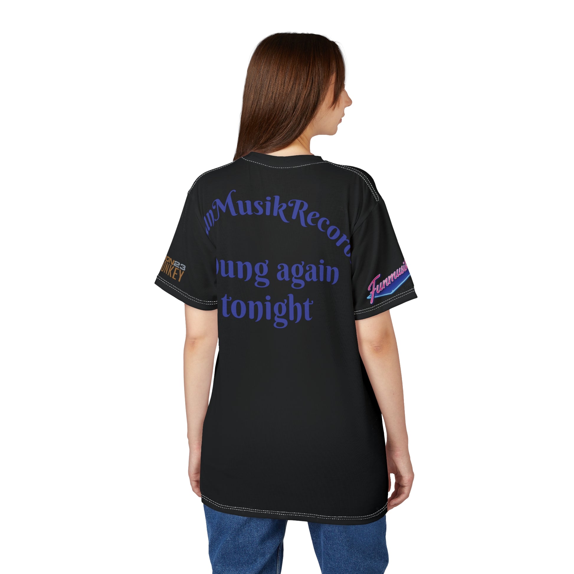 Grace Holloway Team Funmusik Radio - Unisex Cut & Sew T-Shirt Polyester - Sportswear Iron Monkey 23