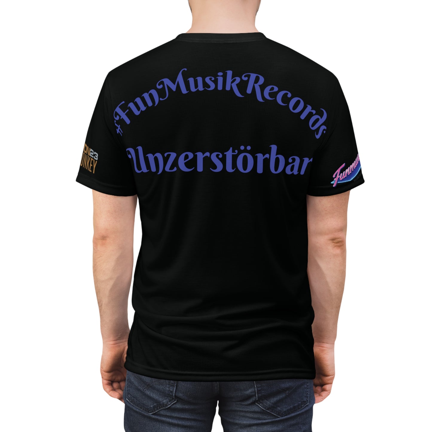 Ron Skade Team Funmusik Radio - Unisex Cut & Sew T-Shirt Polyester - Sportswear Iron Monkey 23