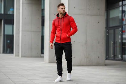 Premium Sports Fitness Set Herren 2-teilig – Sweater & Trousers Herbst Winter Trainingsanzug - Sportswear Iron Monkey 23