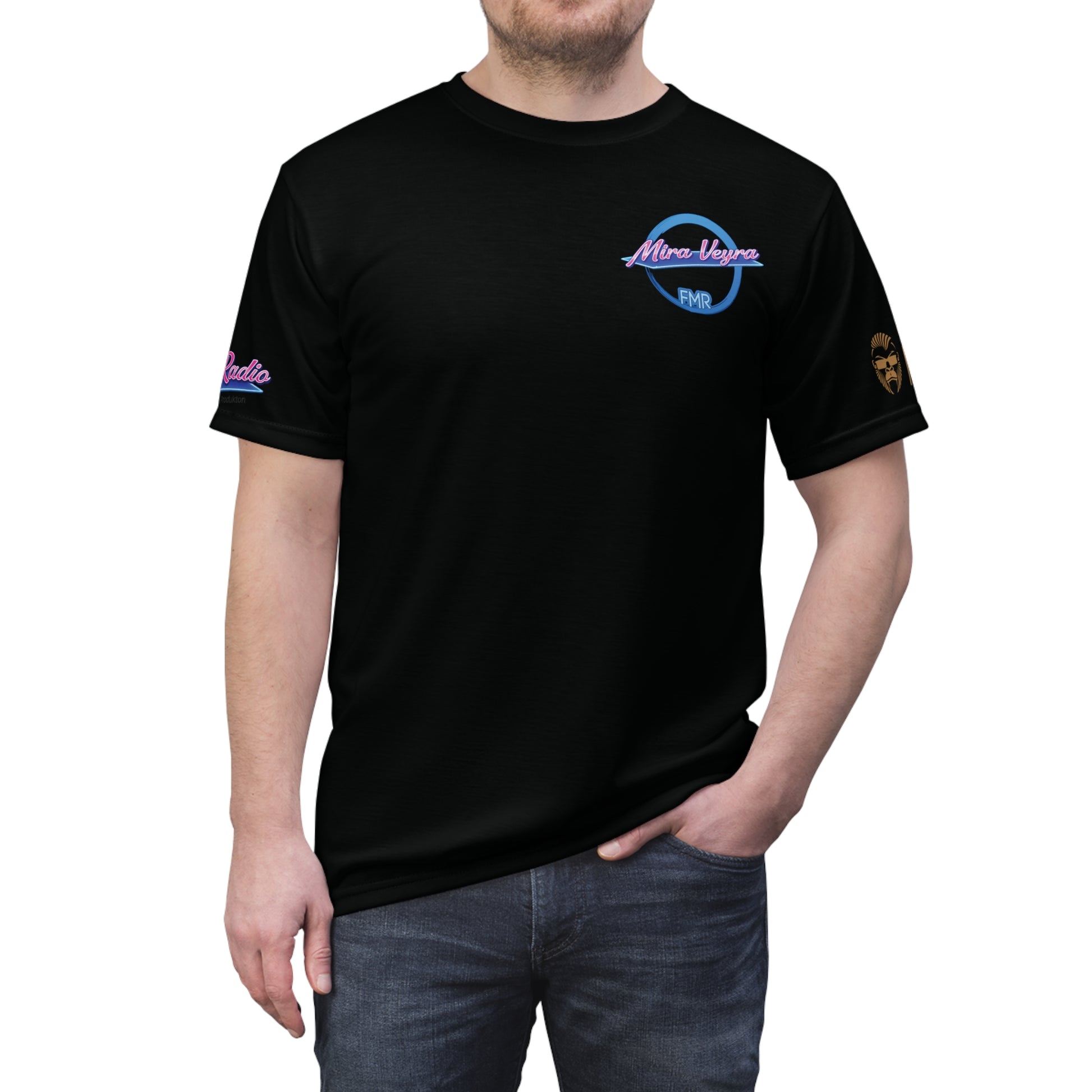 Mira Veyra Team Funmusik Radio - Unisex Cut & Sew T-Shirt Polyester - Sportswear Iron Monkey 23