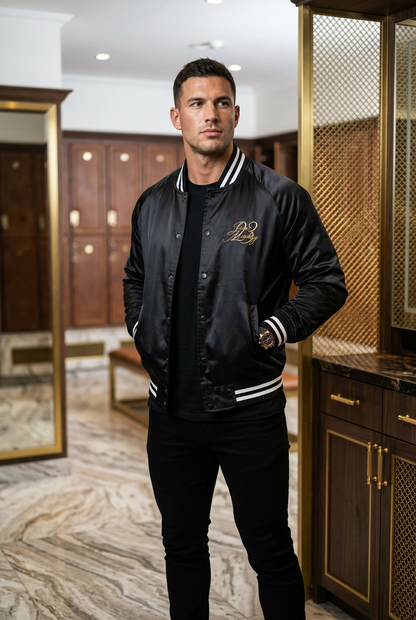 Satin Baseball Varsity Jacket - Sportswear Iron Monkey 23