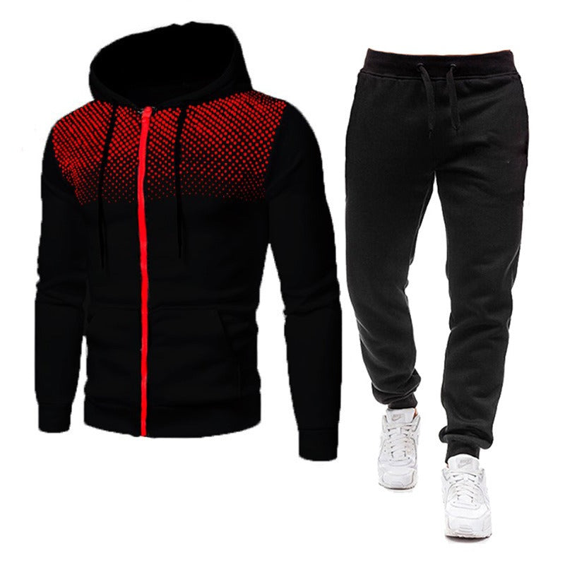 Herren Sportsfitness-Set mit Hose und Sweater, eprolo, für Herbst und Winter, sportlicher Look, bequeme Passform