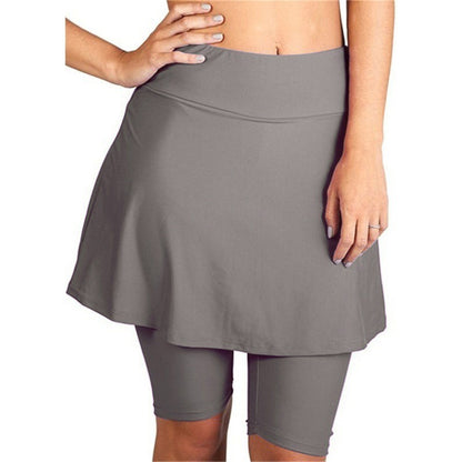 Premium 2-in-1 Yoga-Leggings Damen – Fitness Hose mit Rock-Overlay für Tanz & Sport - Sportswear Iron Monkey 23