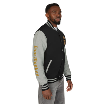 Unisex Heavyweight Letterman Jacket - Retro Urban Sportswear for Trendsetters, Casual Outfits, Cool Gift Idea, Party Wear, Street Style - Sportswear Iron Monkey 23