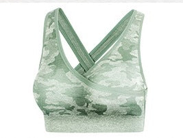 Damen 3-teiliges Camouflage Sport-Set | BH, Leggings & Langarm-Top - Sportswear Iron Monkey 23