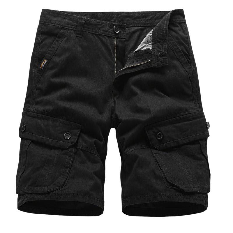 Premium Sommer Cargo Capri Herren – Loose Cotton Shorts Casual Pants Large Fit - Sportswear Iron Monkey 23