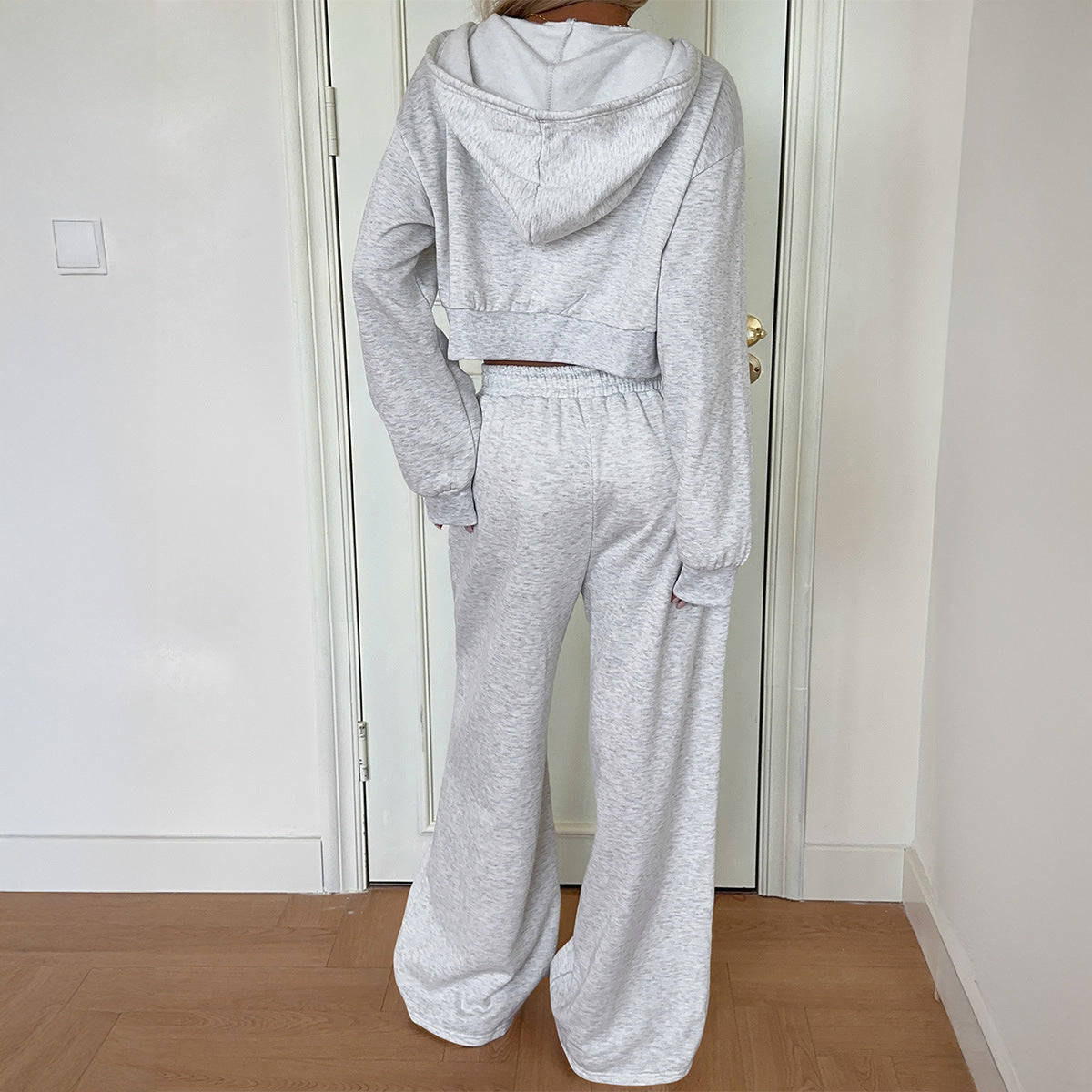 Premium Casual Hoodie-Set Damen 2-teilig – Zipper Kapuzenpullover & Hose Trainingsanzug - Sportswear Iron Monkey 23