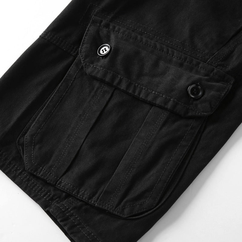 Premium Sommer Cargo Capri Herren – Loose Cotton Shorts Casual Pants Large Fit - Sportswear Iron Monkey 23