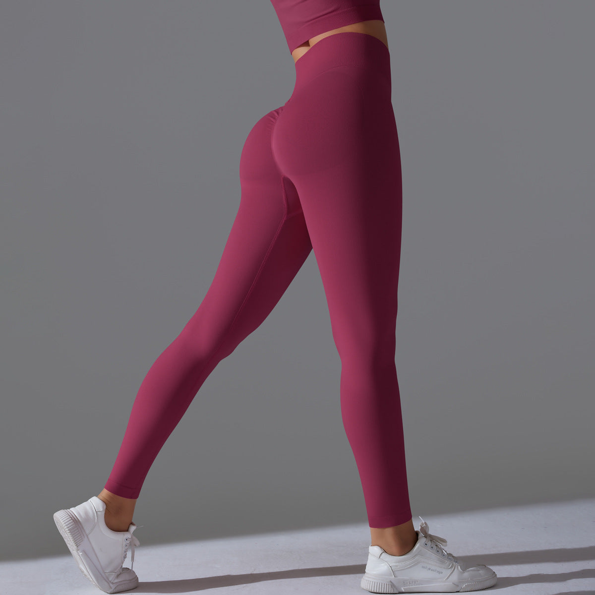 Damen High-Waist Leggings von eprolo, nahtlos, butt-wegfördernd, in 15 Farben, ideal für Yoga und Fitness, blickdicht.