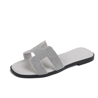 IM23 Diamond Slides | Strass-Besatz, Slip-On, Strand & Reise – 3 Farben, EU 34–43