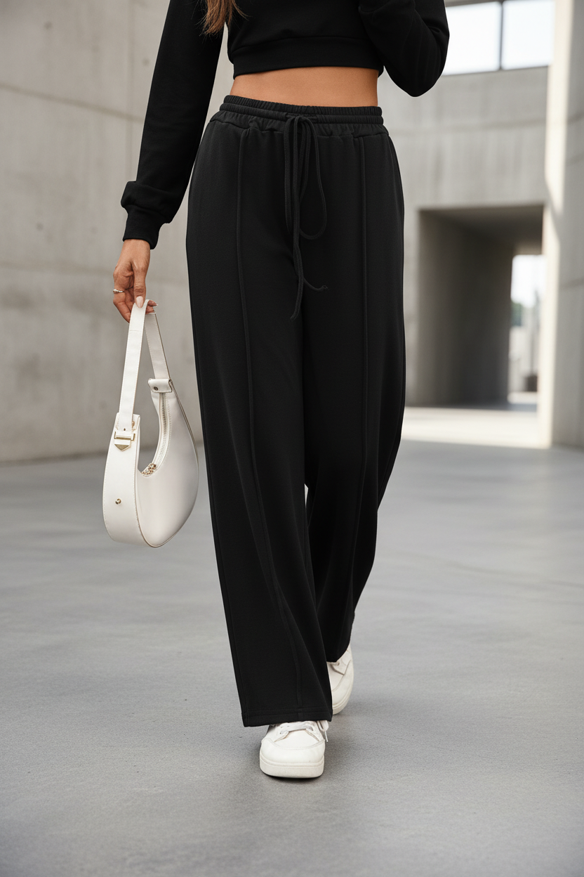 Premium Loose Pants Damen – Drawstring Hose mit Taschen & Kordelzug - Sportswear Iron Monkey 23