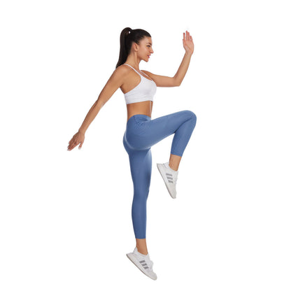 Premium High-Waist Yoga-Hose Damen – Fitness Leggings mit Taschen & Shaping-Effekt