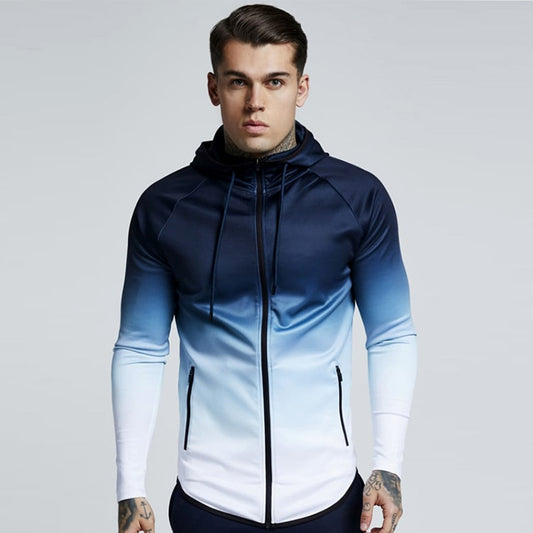 Premium Hooded Running Jacket Herren – Windproof Gym Training Fitness Outdoor Jogging Jacke - Sportswear Iron Monkey 23