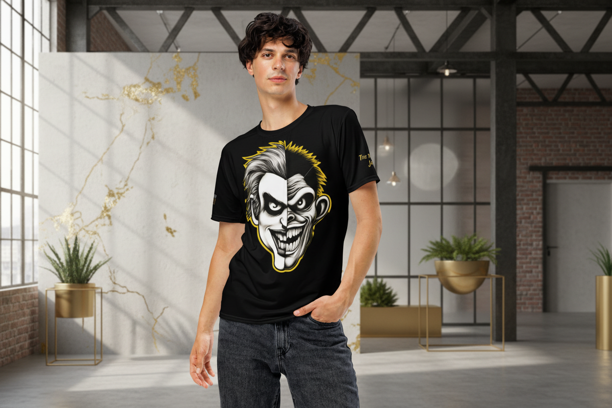 Joker Edition SoftStretch Jersey Tee - 2-Wege-Stretch Baumwoll-Touch Herren - Sportswear Iron Monkey 23